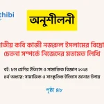 জাতীয় কবি কাজী নজরুল ইসলামের বিদ্রোহী চেতনা